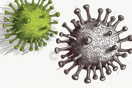 细胞生物学冠状病毒covid 19的插图插画