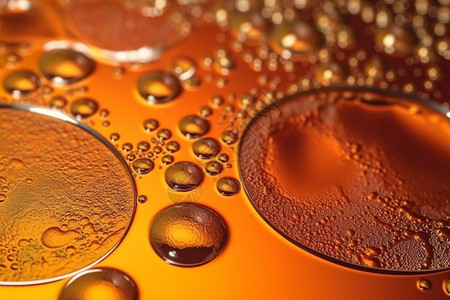 橙色抽象水滴背景背景图片