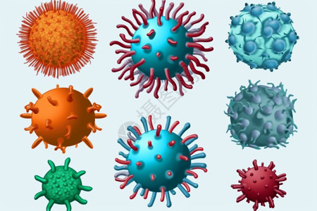 刺状病毒图片