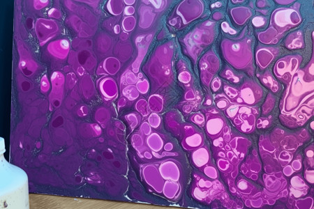 紫罗兰气泡流体注画图片