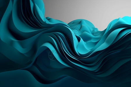 蓝色结构与波浪背景图片