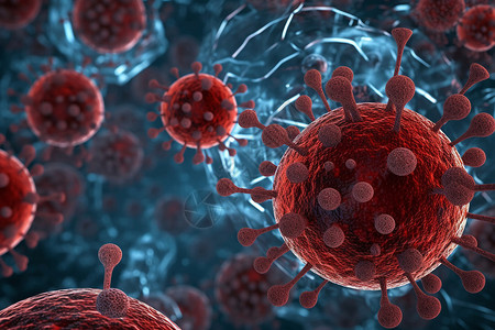 病毒血细胞背景图片