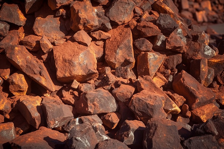 金属原材料矿石图片