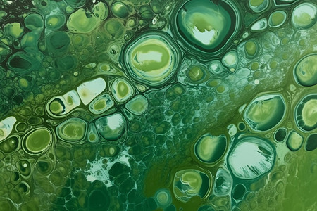 绘画水滴素材绿色水彩背景设计图片