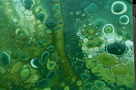 绘画水滴素材绿色抽象背景设计图片