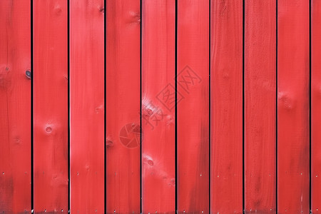 红色的木质围栏图片