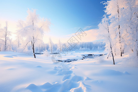 雪后的景观图片