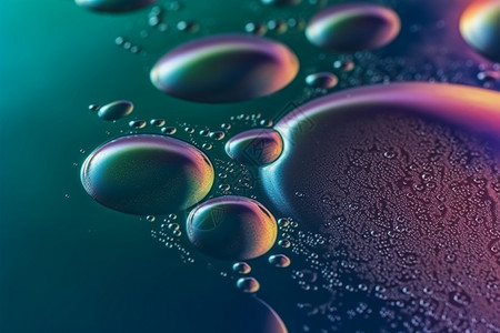 液体模糊抽象气泡背景设计图片
