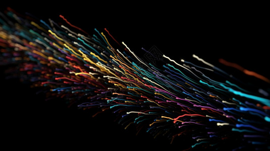 流体形式的光纤电缆背景图片