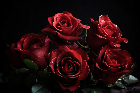 红玫瑰的照片图片