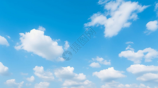 美丽的蓝色天空背景图片
