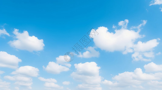 美丽三月天蓝色天空中的云朵设计图片