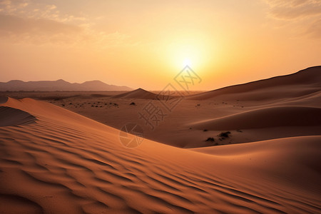 东升迪拜沙漠的奇观背景