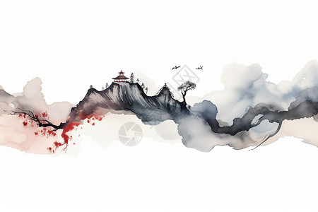 中国风的水墨画图片