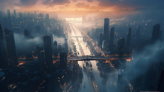 未来科幻的城市图片