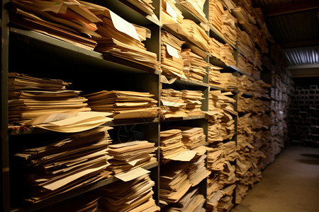 堆积的文件档案高清图片