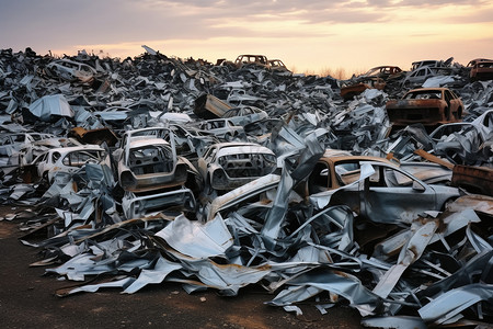 废弃的汽车工业场地高清图片