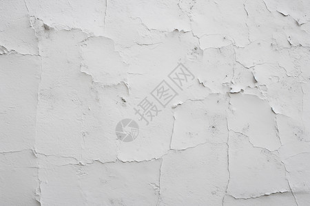 墙体裂纹白色石膏灰泥墙体背景