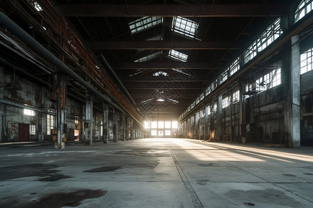 废弃的工厂图片