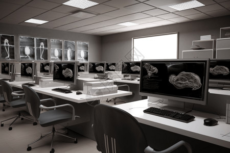 放射设备干净整洁的医疗放射科设计图片