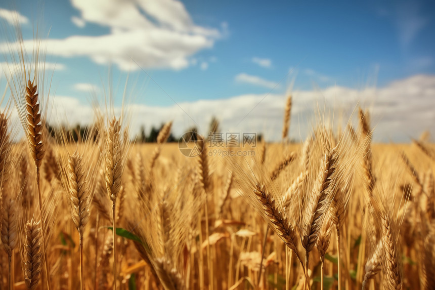 田野里成熟的小麦图片