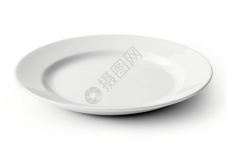 白色简约的盘子背景图片
