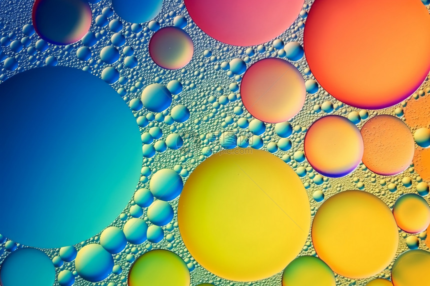 圆形的抽象气泡图片