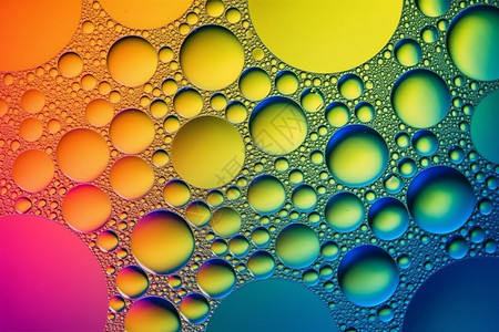 五彩的抽象气泡图片