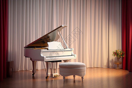 室内的钢琴悦耳的音色高清图片