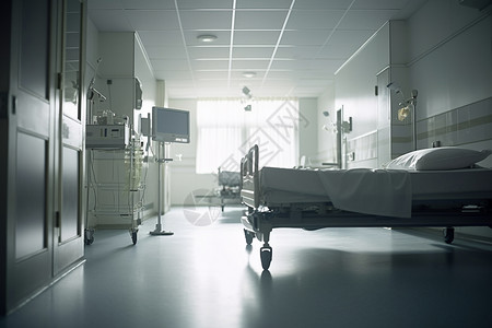医院的无菌病房背景图片