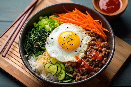 韩餐传统传统美食背景