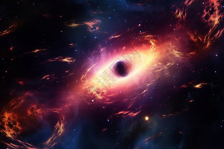 银河系黑洞背景图片