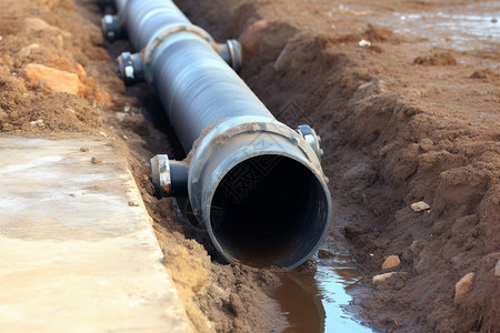 整改排水管污水工程高清图片
