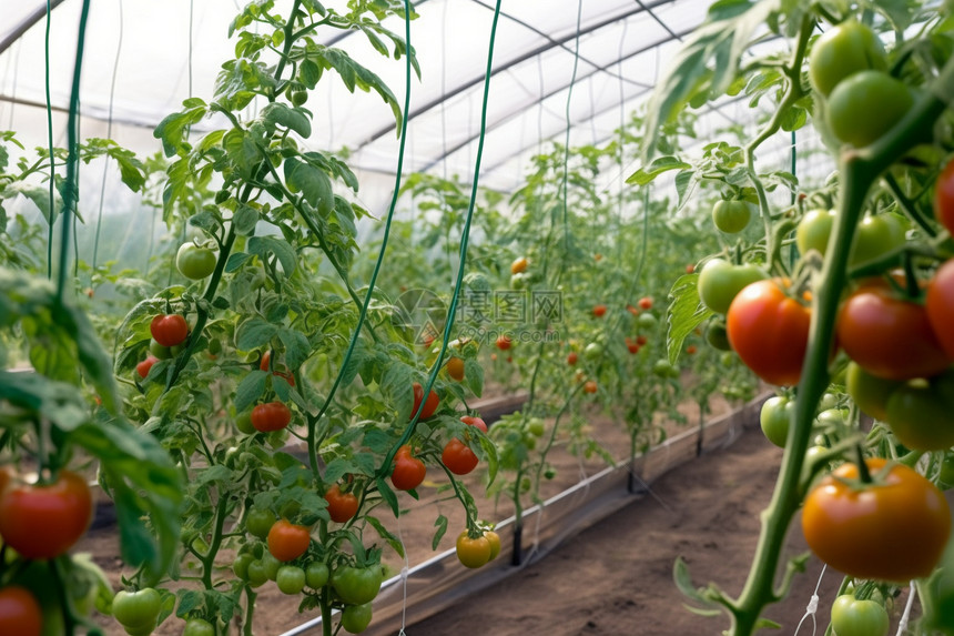 蔬菜大棚里的西红柿图片