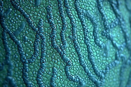 截面绿蓝藻分子结构背景