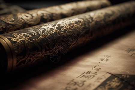 屌丝书法艺术字中国书法卷轴设计图片