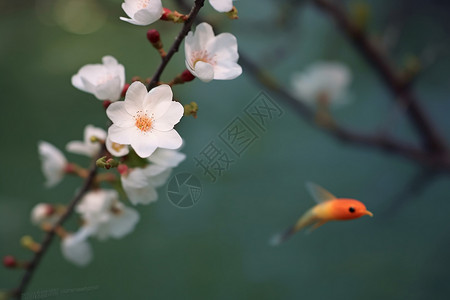 春天户外美丽的花朵图片