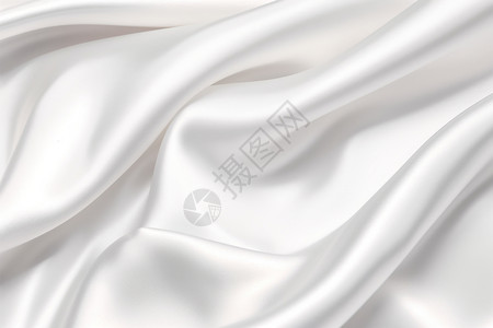 白色绸缎丝绸质感白色背景设计图片