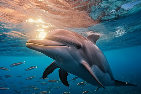 海洋里的鱼海洋里的海豚设计图片