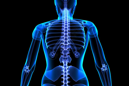 医疗背部骨骼背景图片