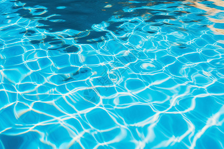 游泳池壁纸反射的水波纹设计图片