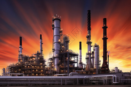 商业炼油厂图片