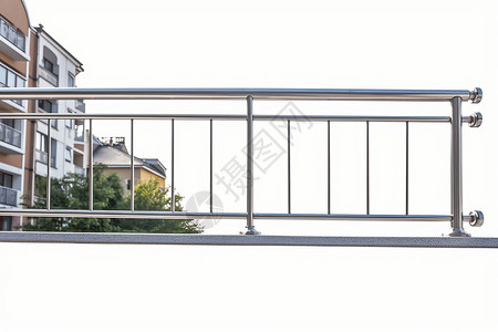 白色围栏安全金属栏杆设计图片