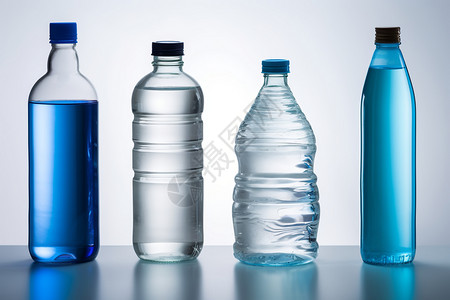 塑料瓶中的水图片