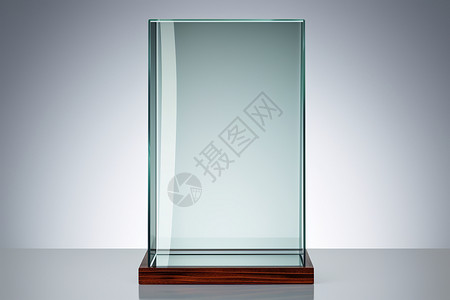 透明材质工业玻璃奖牌背景