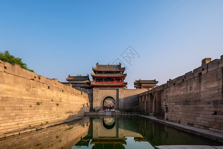 文惠桥明代的古城背景