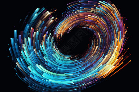 环形元素螺旋旋转旋涡设计图片