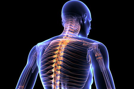 人体脊柱概念图图片