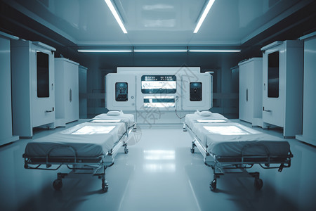 空的手术室背景图片
