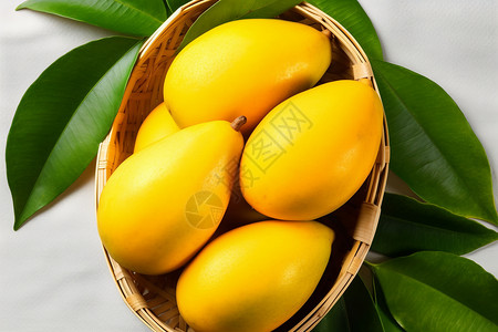 美味的芒果背景图片